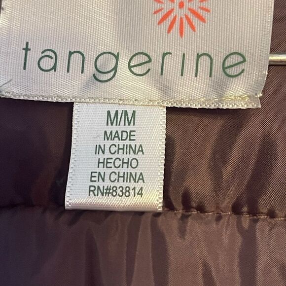 Tangerine hooded vest sz M - Picture 4 of 4